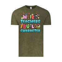 Vintage Olive weird teachers build character Vintage Tee - Artiststas