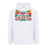 White i'm sorry for what i say during the baseball game Heavyweight Hoodie - BundleAndBundleShop