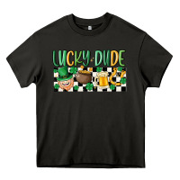Asphalt lucky dude Heavy Core Tee - MaliasSmallBusiness