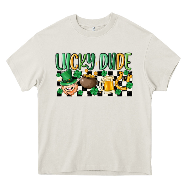 Lucky Dude Heavy Core Tee by MaliasSmallBusiness | Teevron