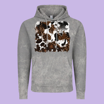 Leopard Cowhide Background Vintage Hoodie Designed By Ranaportraitstore