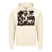 Vintage Artic leopard cowhide background Vintage Hoodie - RanaPortraitStore