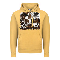 Vintage Mustard leopard cowhide background Vintage Hoodie - RanaPortraitStore