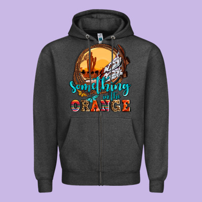Something In The Orange Olivia Zipper Hoodie Designed By Oliviacreatesart