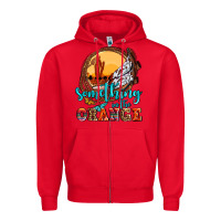 Red something in the orange olivia Zipper Hoodie - OliviaCreatesArt