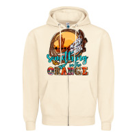 Sandshell something in the orange olivia Zipper Hoodie - OliviaCreatesArt
