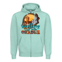 Seafoam something in the orange olivia Zipper Hoodie - OliviaCreatesArt