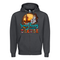 Smoke something in the orange olivia Zipper Hoodie - OliviaCreatesArt