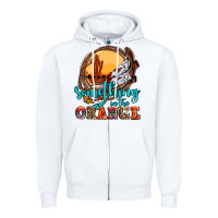 White something in the orange olivia Zipper Hoodie - OliviaCreatesArt