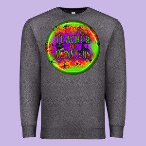 Teacher Monsters Earrings Premium Sweatshirt Designed By Bundleandbundleshop