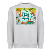 Heather Grey dog mom Heavyweight Sweatshirt - TumblerDesignByShophia