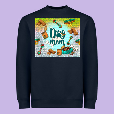 Dog Mom Heavyweight Sweatshirt Designed By Tumblerdesignbyshophia