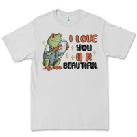 Dove Grey i love you u r beautiful frog Premium Tee - MaliasSmallBusiness