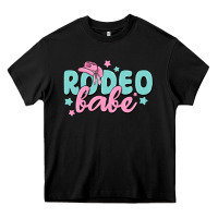 Black rodeo babe Heavy Core Tee - MaliasSmallBusiness