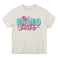 Cream rodeo babe Heavy Core Tee - MaliasSmallBusiness