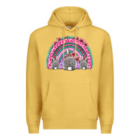 Antique Gold Easter bunny rainbow Premium Hoodie - OliviaCreatesArt