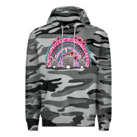 Slate Camo Easter bunny rainbow Premium Hoodie - OliviaCreatesArt
