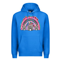 True Royal Easter bunny rainbow Premium Hoodie - OliviaCreatesArt