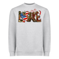 Army Christmas Love 4th Of July Heavyweight Sweatshirt | Teevron