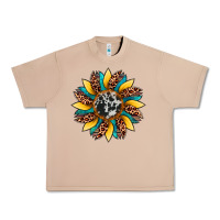 Burro sunflower cowhide leopard Urban Heavy Tee - Artiststas