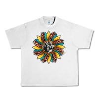 Lunar Rock sunflower cowhide leopard Urban Heavy Tee - Artiststas