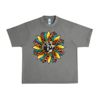 Tornado sunflower cowhide leopard Urban Heavy Tee - Artiststas