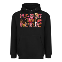 Black my dog is my valentine Heavyweight Hoodie - FaDigitalArtStudio