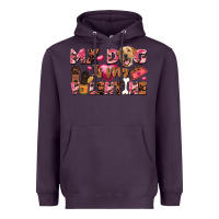 Plum my dog is my valentine Heavyweight Hoodie - FaDigitalArtStudio