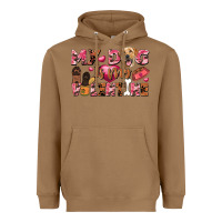 Toasted Coconut my dog is my valentine Heavyweight Hoodie - FaDigitalArtStudio