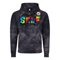 Cloud Black self love tie dye Vintage Hoodie - Artiststas