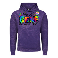 Cloud Purple self love tie dye Vintage Hoodie - Artiststas