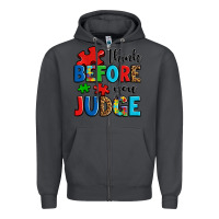 Smoke think before you judge Zipper Hoodie - OliviaCreatesArt