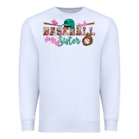 White baseball sister Premium Sweatshirt - BundleAndBundleShop