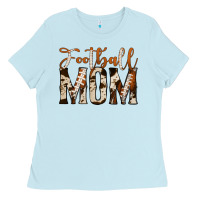 Baby Blue football mom Ladies Tee - Jasminsmagicworld