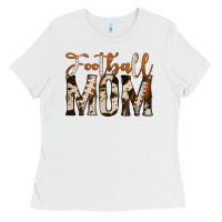 White football mom Ladies Tee - Jasminsmagicworld