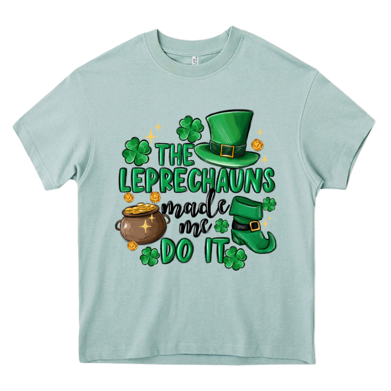 The Leprechauns Made Me Do It Heavy Core Tee by MaliasSmallBusiness | Teevron