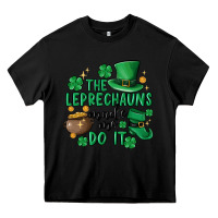Black the leprechauns made me do it Heavy Core Tee - MaliasSmallBusiness