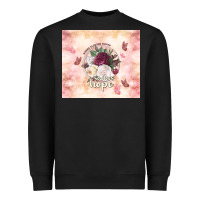 Black where flowers bloom so does hope Heavyweight Sweatshirt - TumblerDesignByShophia