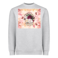 Heather Grey where flowers bloom so does hope Heavyweight Sweatshirt - TumblerDesignByShophia
