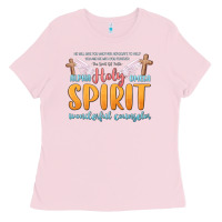 Bubblegum Pink holy spirit wonderful counselor Ladies Tee - MaliasSmallBusiness