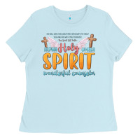 Baby Blue holy spirit wonderful counselor Ladies Tee - MaliasSmallBusiness