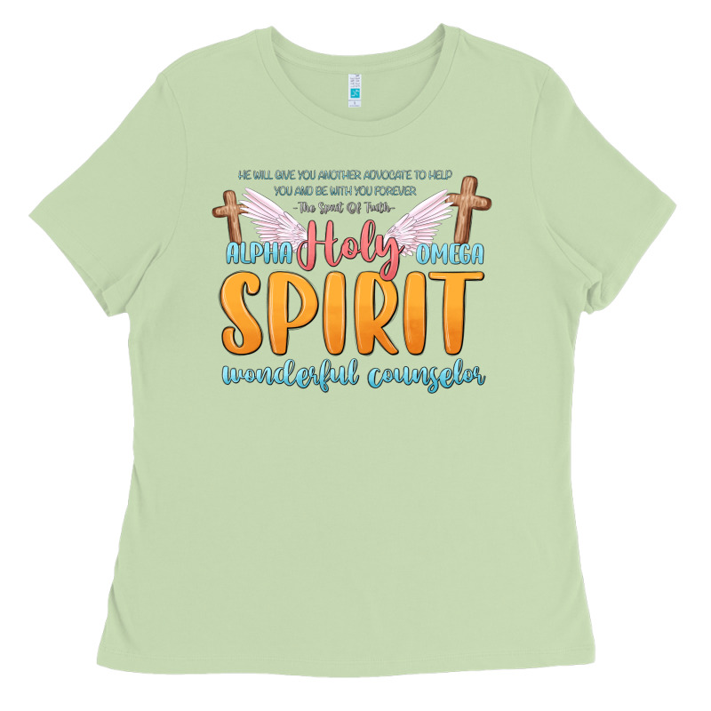 Holy Spirit Wonderful Counselor Ladies Tee by MaliasSmallBusiness | Teevron