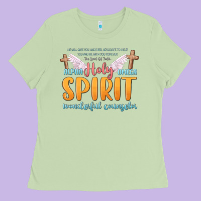 Holy Spirit Wonderful Counselor Ladies Tee Designed By Maliassmallbusiness