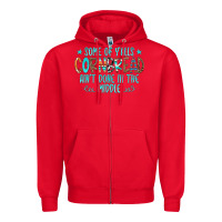 Red Some Of Y'alls Cornbread Ain't Done In The Middle Zipper Hoodie - CowCowDesign