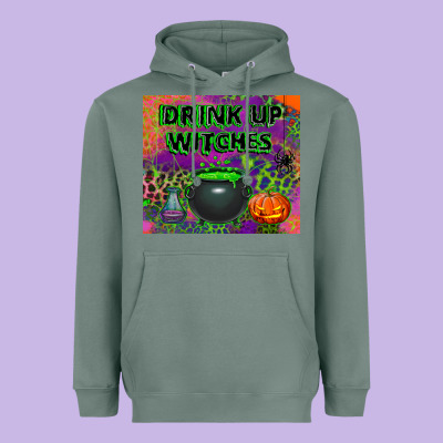 Drink Up Witches Tumbler Heavyweight Hoodie Designed By Bundleandbundleshop