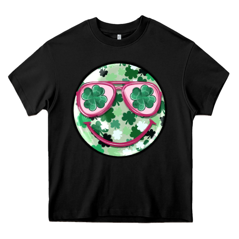 St Patrick's Smiley Heavy Core Tee by MaliasSmallBusiness | Teevron