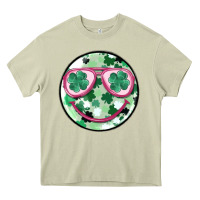 Mossy st patrick's smiley Heavy Core Tee - MaliasSmallBusiness