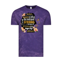 Cloud Purple black woman silhouette Vintage Tee - Artiststas