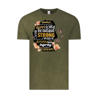 Vintage Olive black woman silhouette Vintage Tee - Artiststas