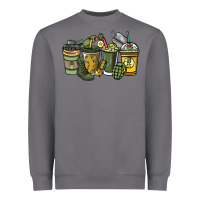 Army Coffee Cups 4th Of July Heavyweight Sweatshirt | Teevron